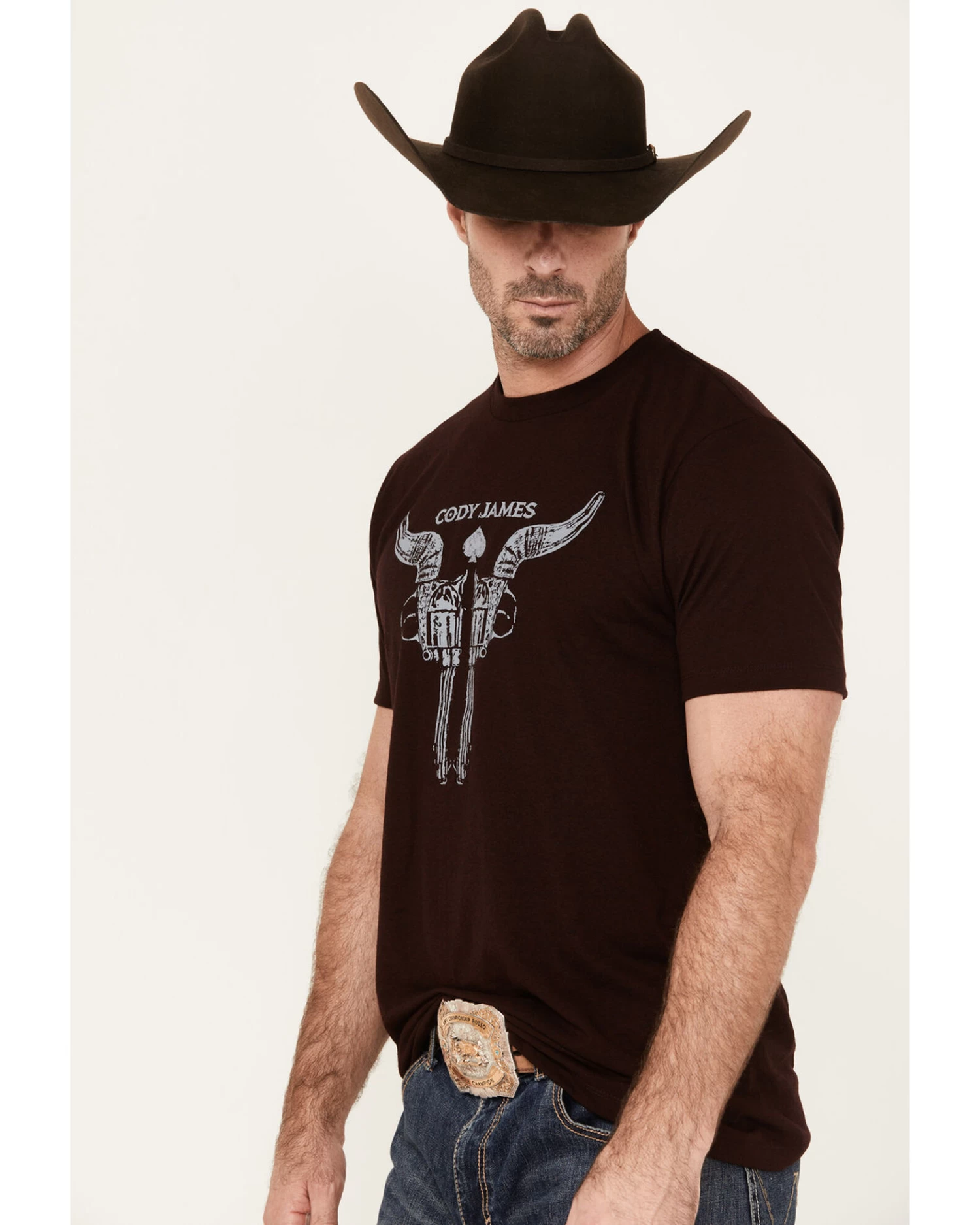 Cody James Men's Bullhead Guns Short Sleeve Graphic T-Shirt - Image 2
