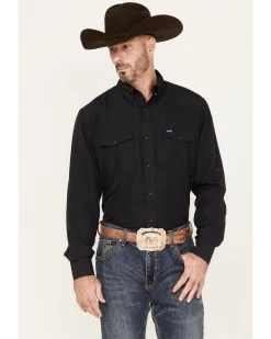 Wrangler Men's Performance Long Sleeve Western Snap Shirt