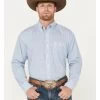 George Strait By Wrangler Men's Geo Print Long Sleeve Button-Down Western Shirt