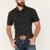 Rock & Roll Denim Men's V46 Paisley Print Long Sleeve Snap Western Shirt