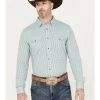 Gibson Trading Co. Men's Grand Stand Plaid Print Long Sleeve Western Snap Shirt