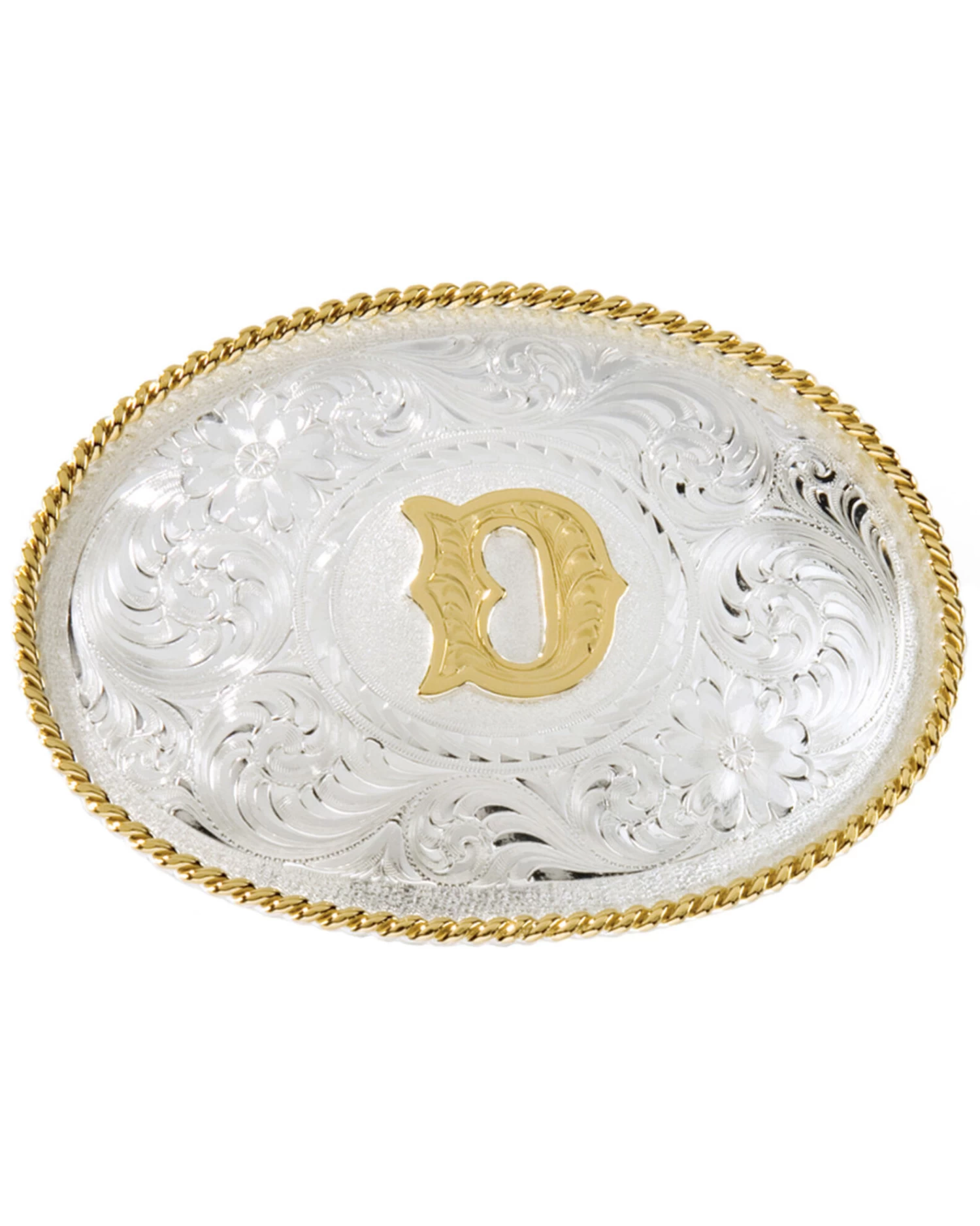 Montana Silversmiths Initial D Western Buckle