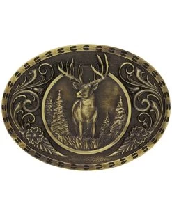 Montana Silversmiths Wild Stag Belt Buckle